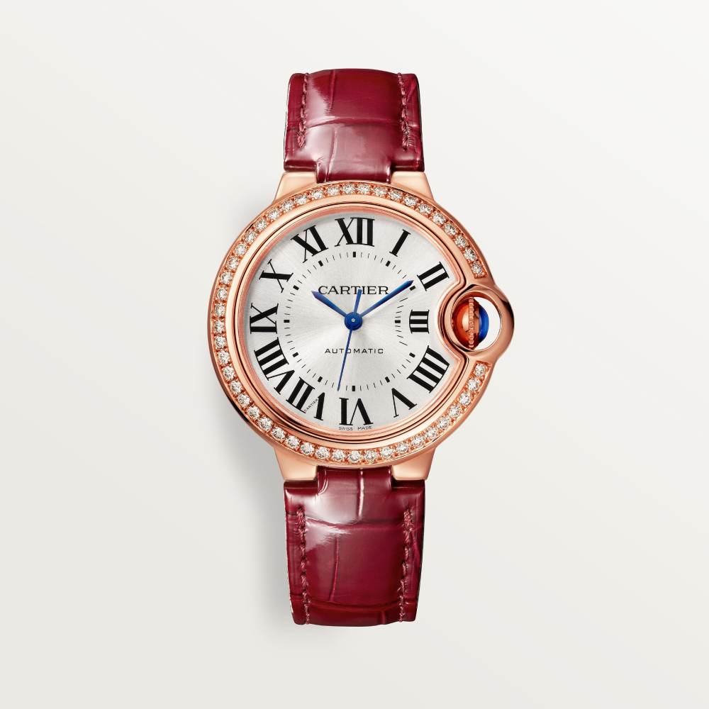 Super Clone 1:1 Cartier Ballon Bleu Bleu 18K Rose Gold Diamond 33mm WJBB0033 Replica-fasswatch