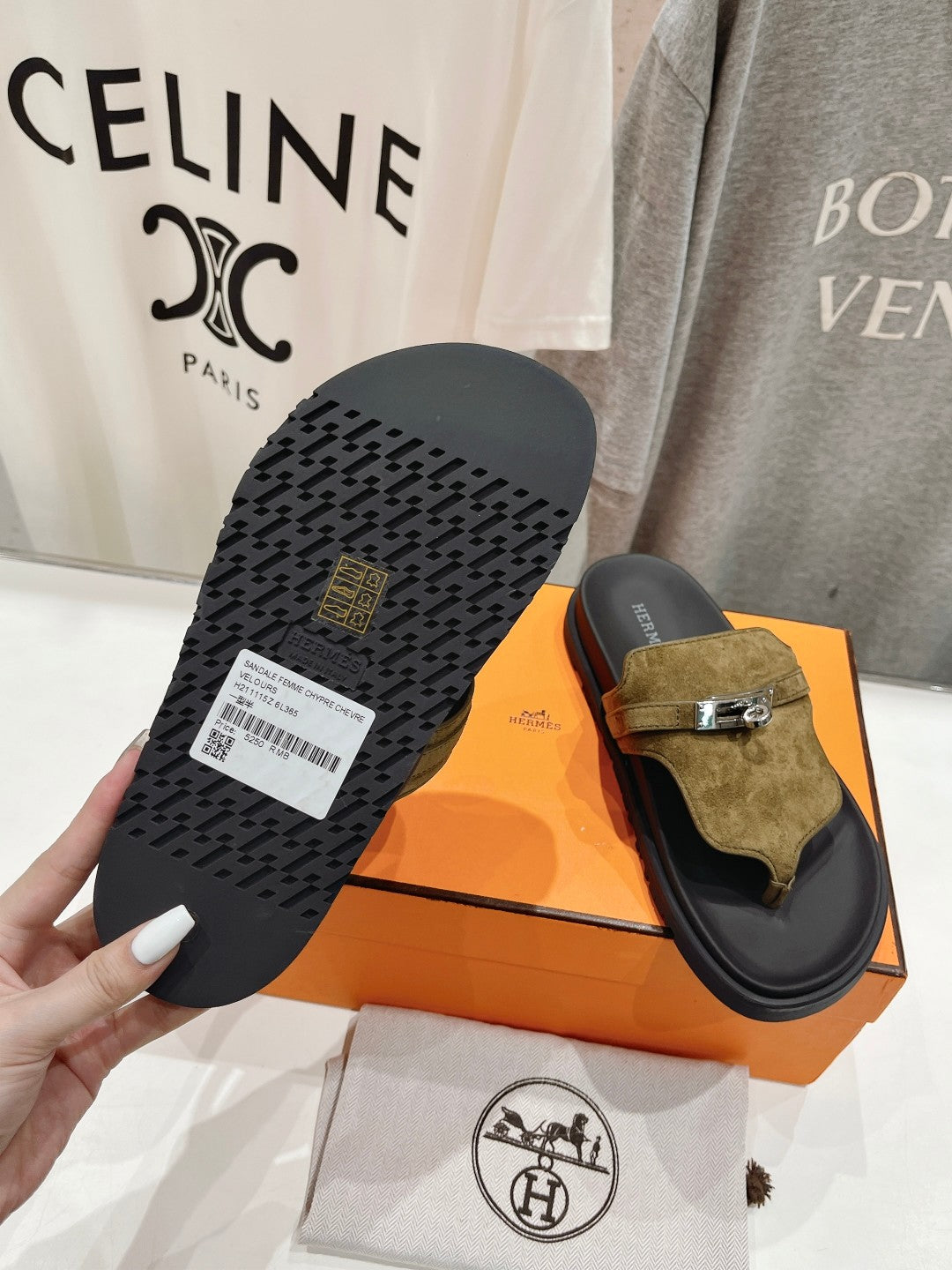 EMPIRE SANDAL BLACK MIX ARMY GREEN SUEDE、mysite、Cacoeks