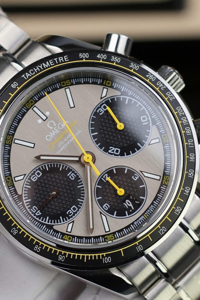 Đồng Hồ Omega Speedmaster Replica Cao Cấp Racing Chronograph Mặt Xám 40mm (2)