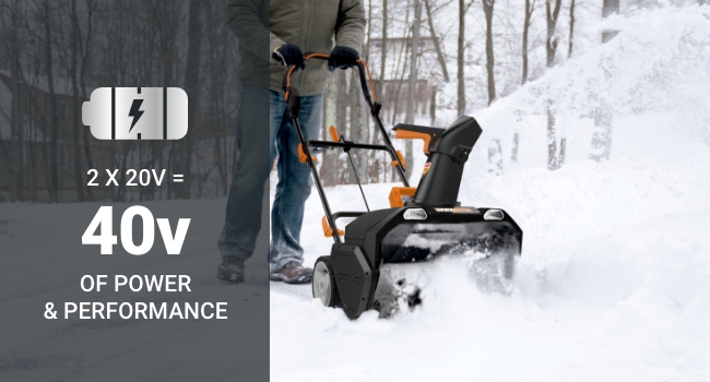 Worx 40V Snow Blower