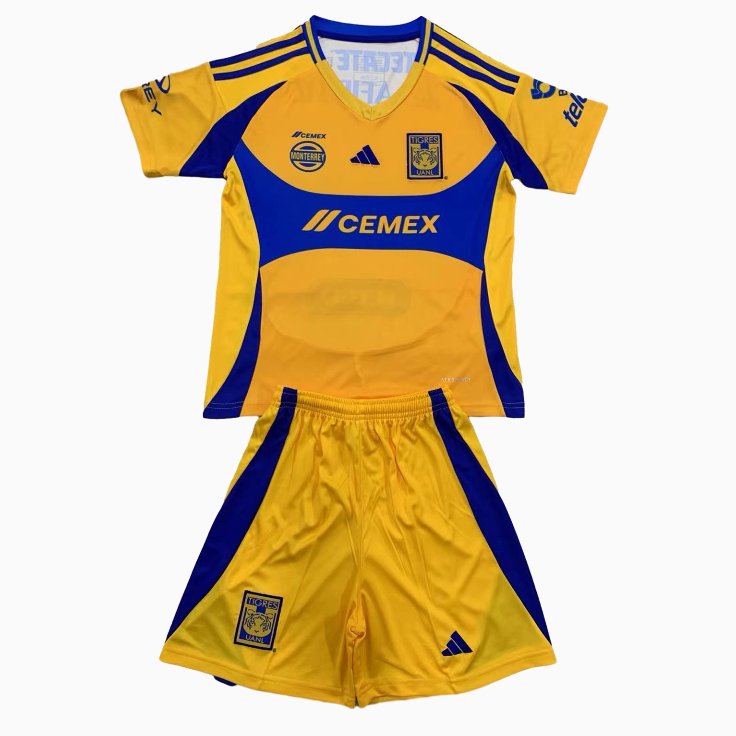 ManixJersey.com | Tigres UANL 24-25 Home Kids Kit -Customize Name, Number and Patch | Worldwide Shipping