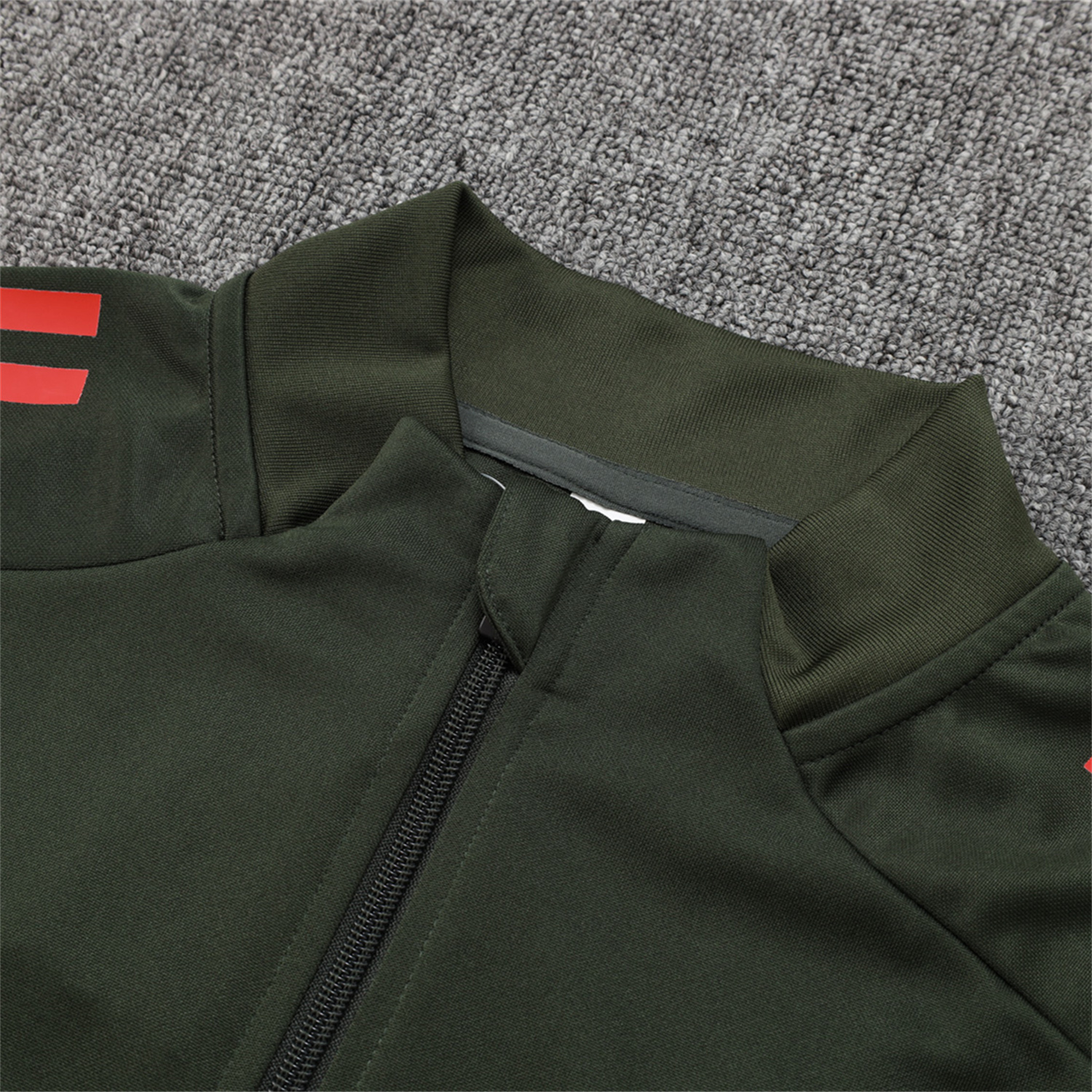 UltraTrikot-Bayern Munich 25-26 Jacket Training Tracksuit - Army Green Top and Black Pants
