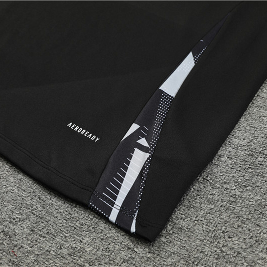 Higojerseys-Manchester United 24-25 Kids Long Sleeve Training Set - Black