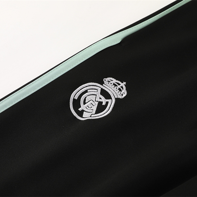 ManixJersey.com | Real Madrid 24-25 Originals LFSTLR Jacket Training Tracksuit - Black and Light Green -Customize Name, Number and Patch | Worldwide Shipping