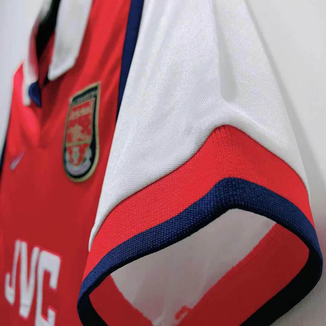 1998/1999 Retro Arsenal Home Football Shirt 1:1 Thai Quality:football jersey mysite: unitedjerseyfootball 邓江浪:football
