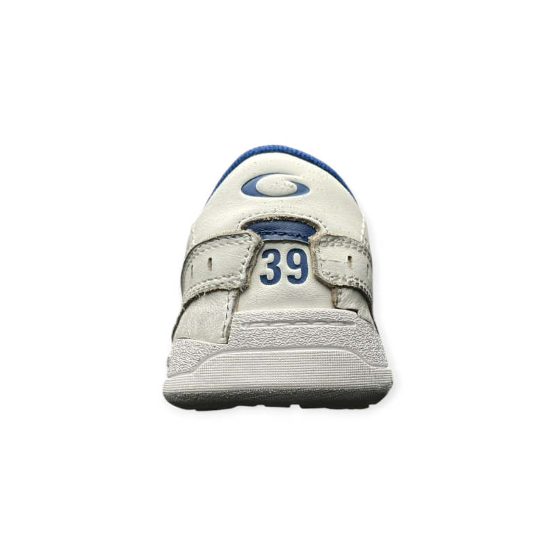 Balenciaga Hamptons Worn-Out Sneaker in White Dark Blue、mysite、Cacoeks