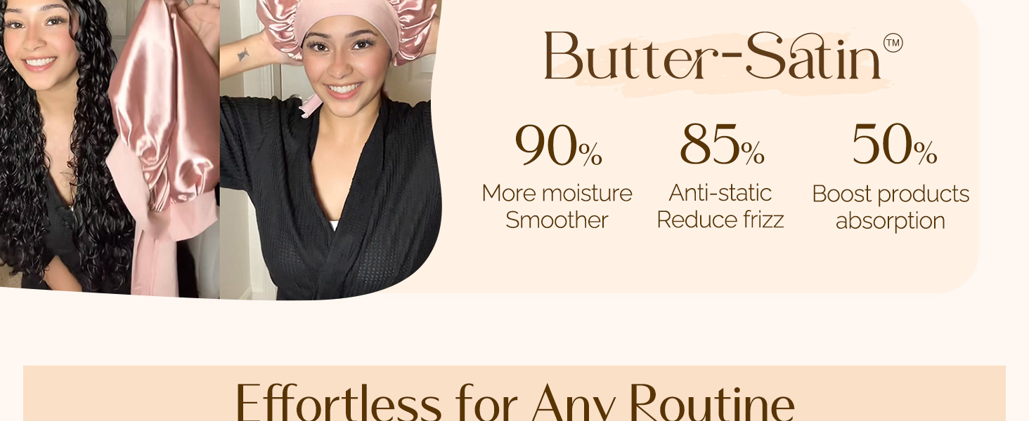 satin bonnet for sleeping, yoga