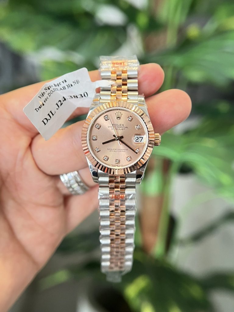 Đồng Hồ Rolex DateJust Nữ Bọc Vàng Dây Demi Nhà Máy GM Tốt Nhất (1)