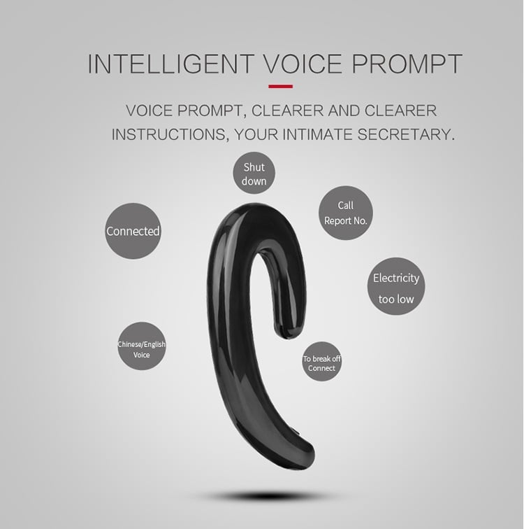 K8 Bone Conduction Earhook Wireless Bluetooth Earphone Noise Cancelling Stereo Headphone with Mic K8 Bone Conduction Earhook Wireless Bluetooth Earphone Noise Cancelling Stereo Headphone with Mic