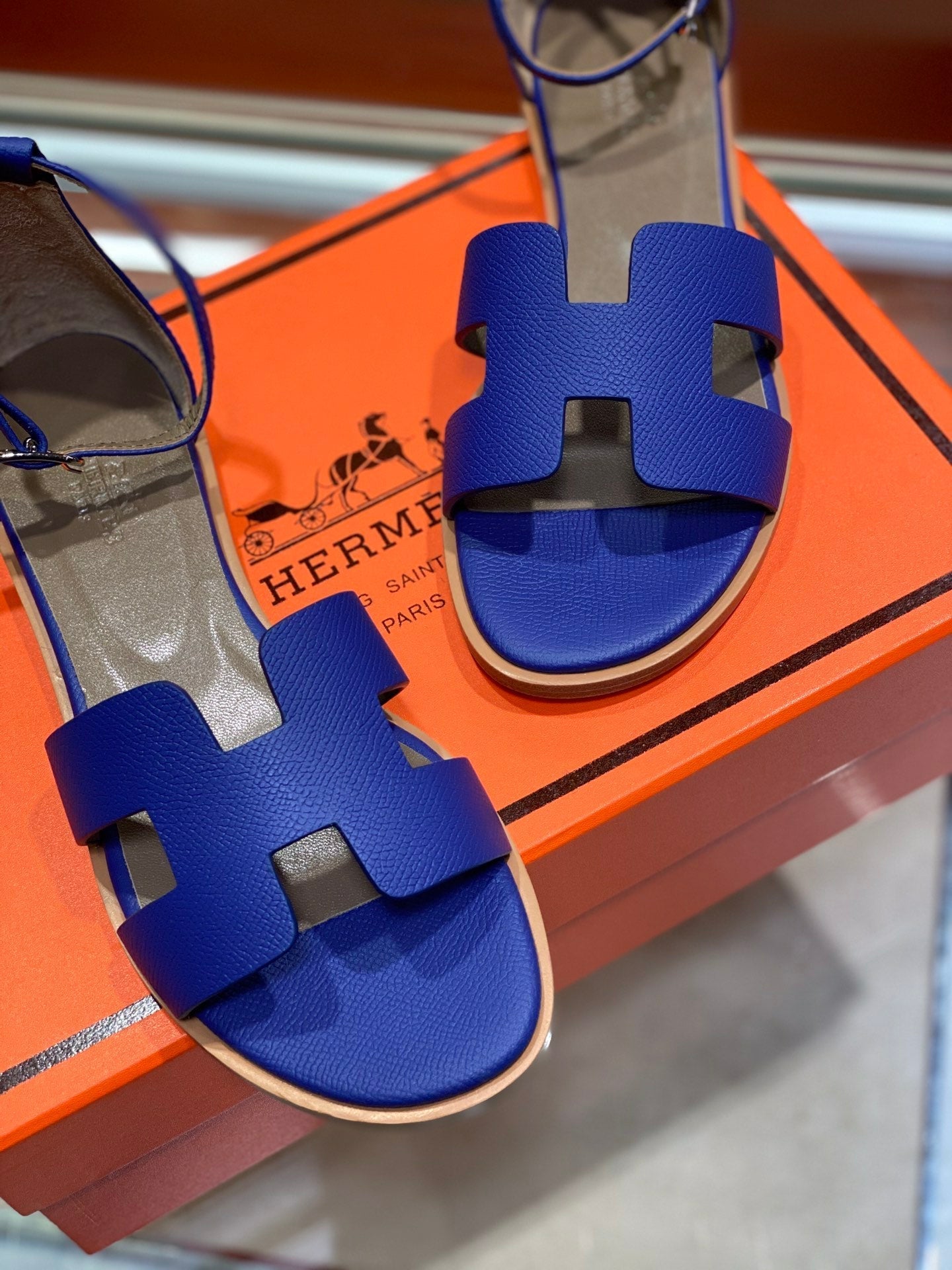 SANTORINI SANDAL AZURE CALFSKIN、mysite、Cacoeks