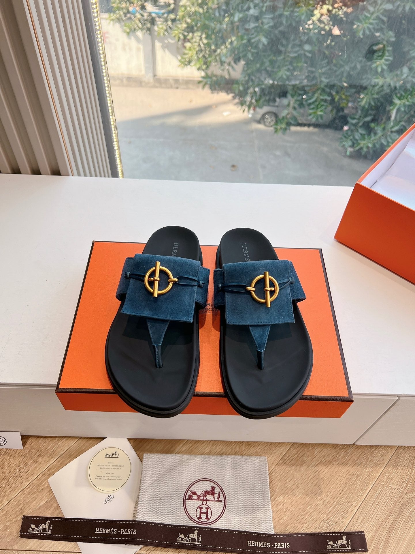 JOYCE SANDAL IN NAVY BLUE SUEDE、mysite、Cacoeks