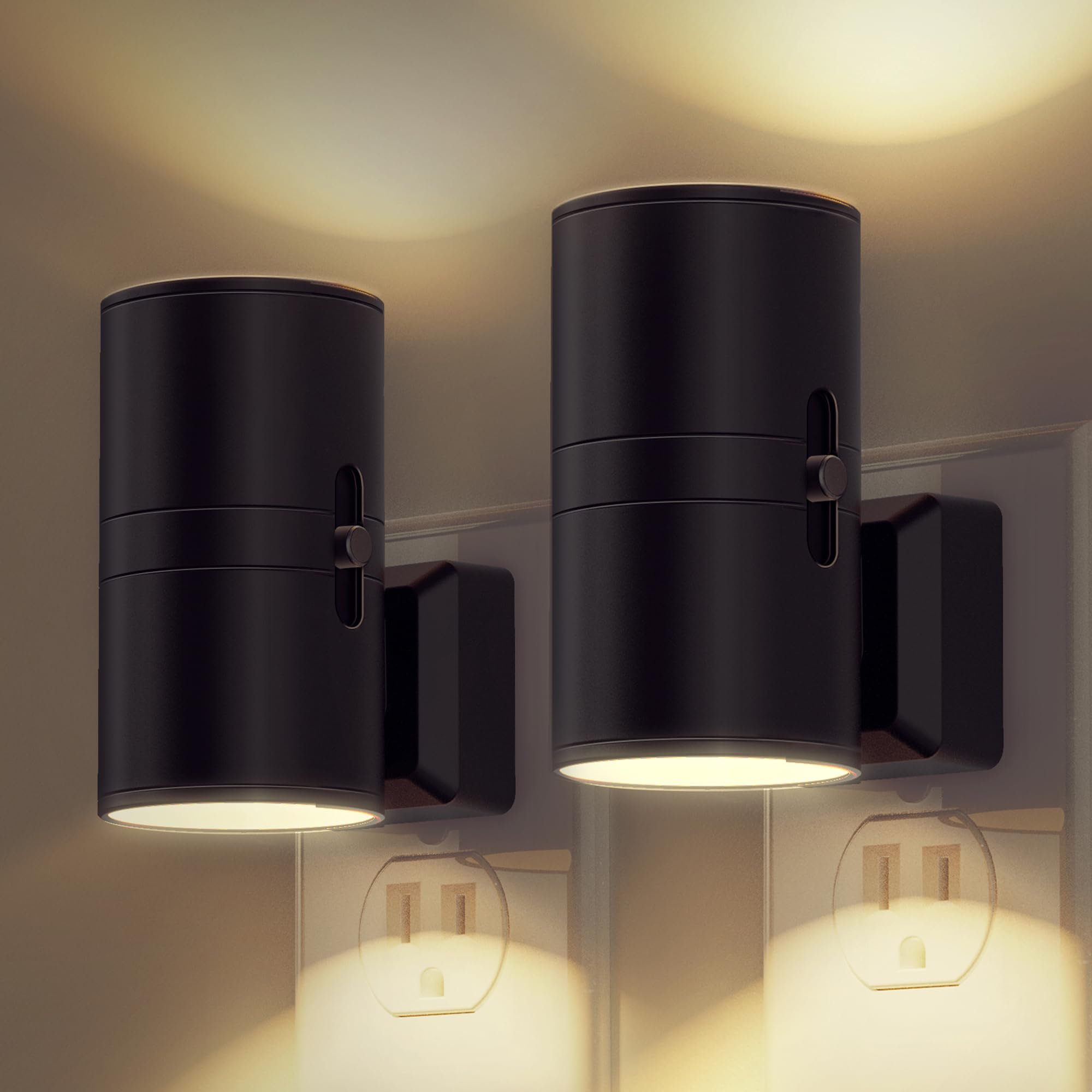 vintage night light in hallway