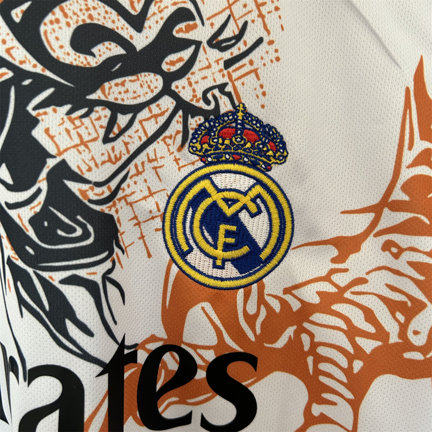 UltraTrikot-Real Madrid 25-26 Black Dragon Orange Dragon White Special Edition Jersey - Fans Version
