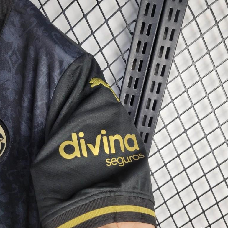 Higojerseys-Valencia 24-25 Black Away Jersey - Fans Version