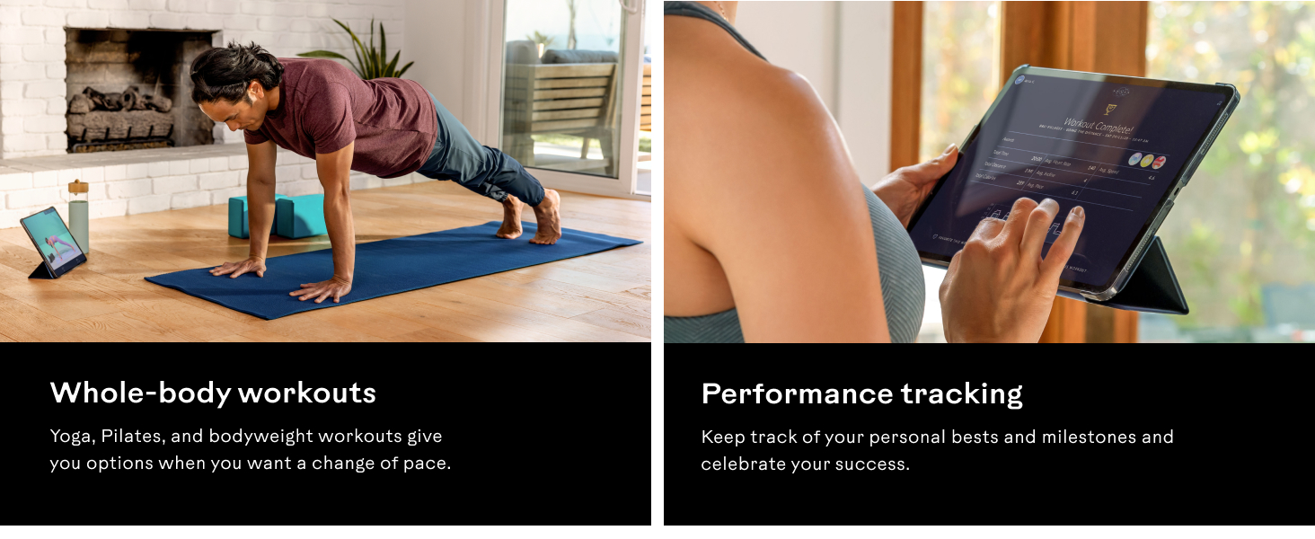 Whole-body workouts & performance tracking