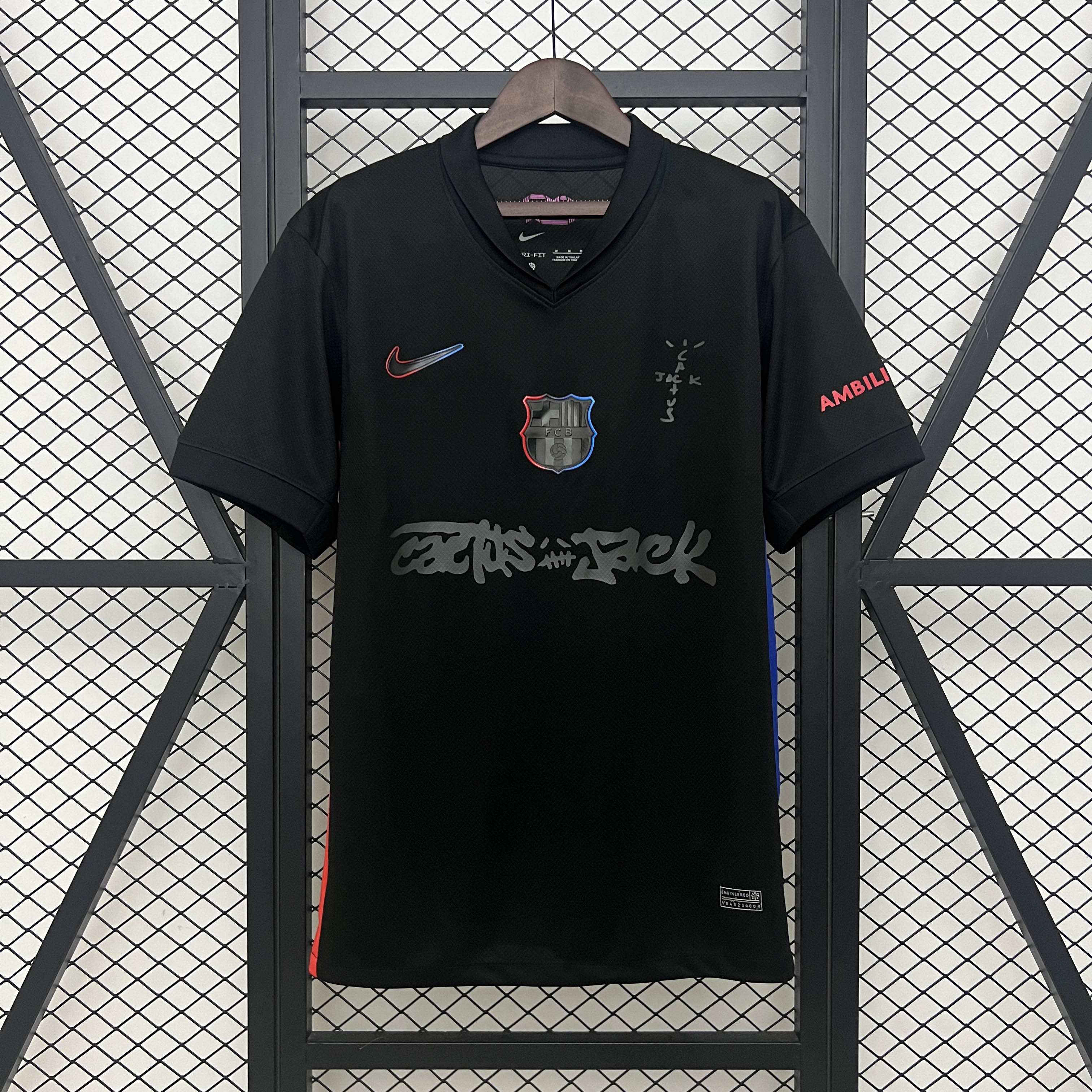 2024/2025 Barcelona Travis Scott Joint Edition Black Football Shirt 1:1 Thai Quality:football jersey mysite: unitedjerseyfootball 邓江浪:football