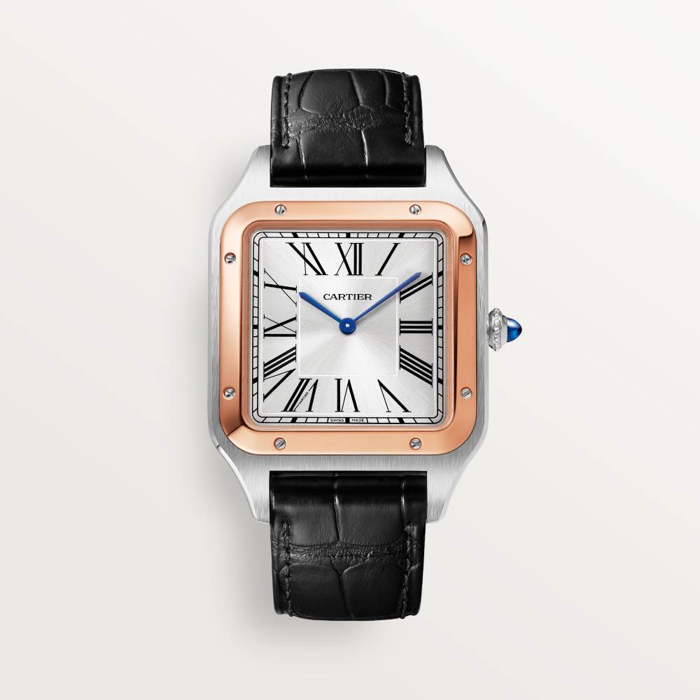 Super Clone 1:1 CARTIER SANTOS-DUMONT XL Model Rose Gold Mix W2SA0017 Replica-fasswatch