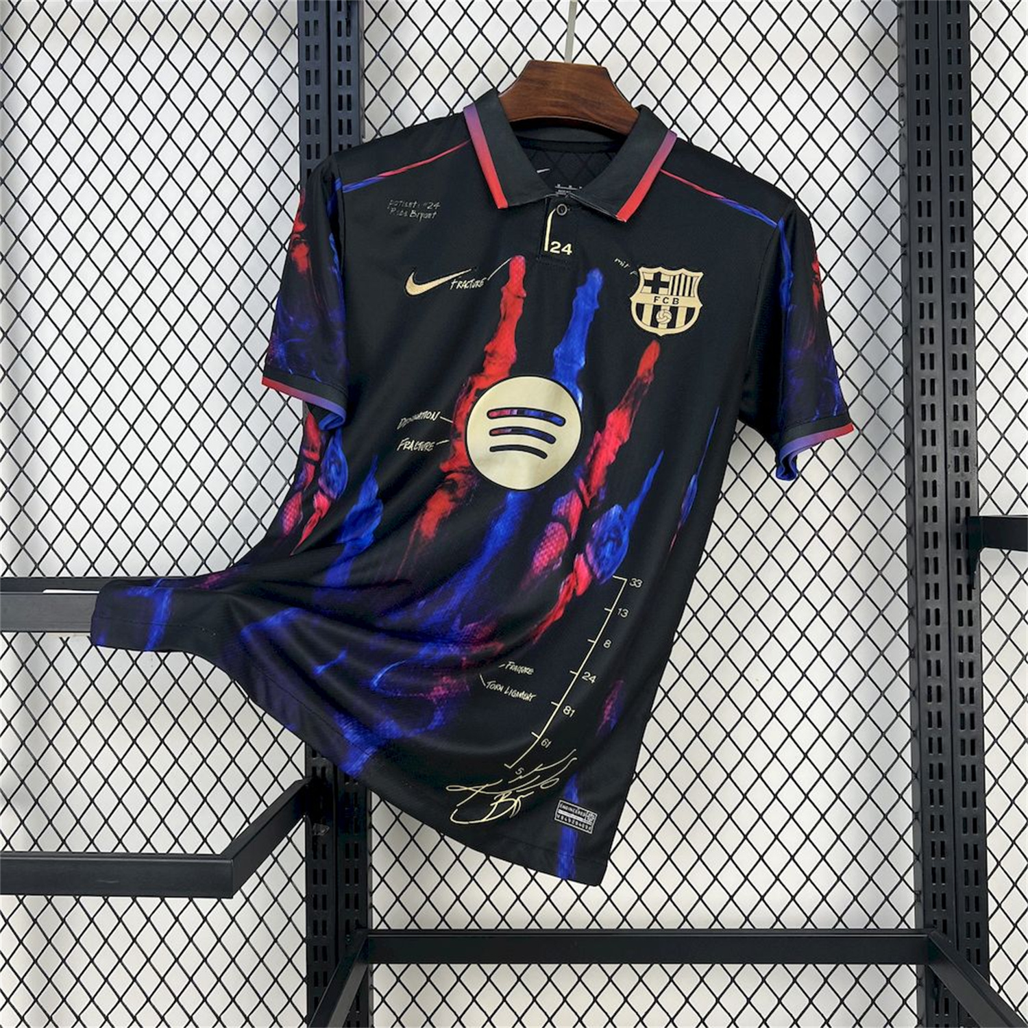 UltraTrikot-Barcelona 25-26 Red & Blue Palm Black Jersey - Fans Version