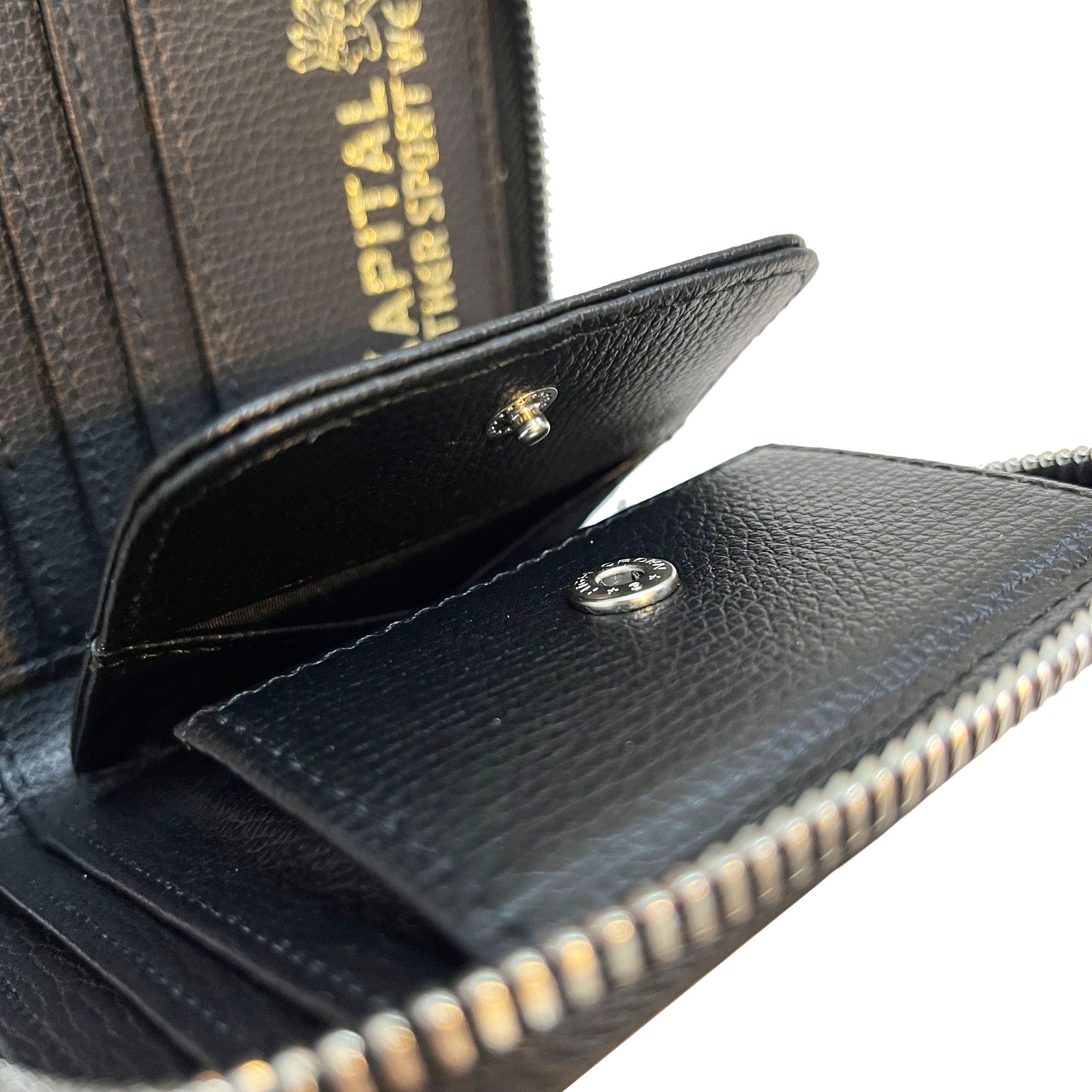 KAPITAL THUMBS UP BONE HAND ZIP WALLET  K2503XG522   Black 