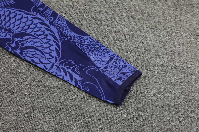 ManixJersey.com | Real Madrid 24-25 Long Sleeve Training Set - Blue Dragon -Customize Name, Number and Patch | Worldwide Shipping