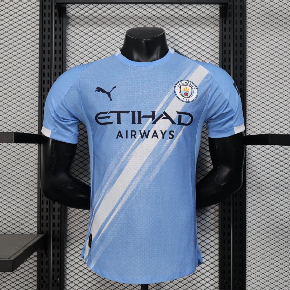 25/26 Player Version Manchester City Home Football Shirt-mysite Custom Football Kit- Nextkits