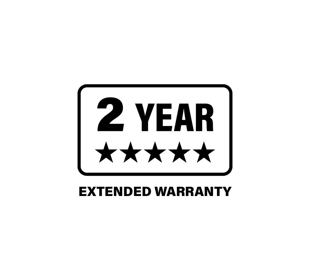 2 Year Extended Warranty with five stars rating.
