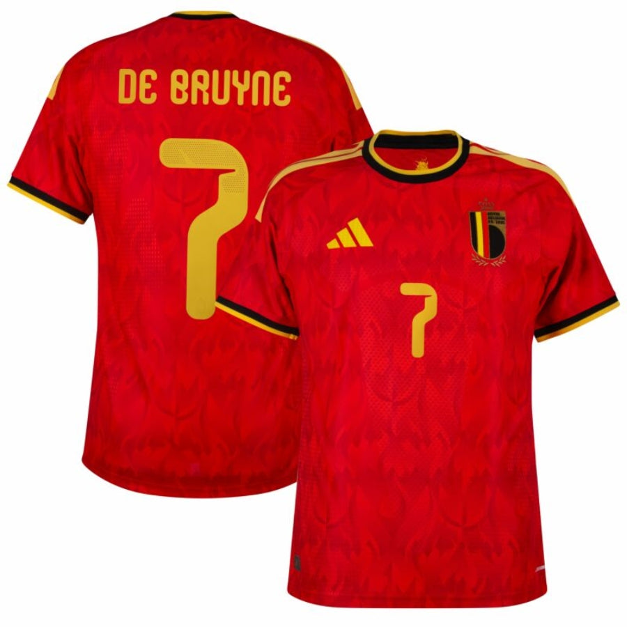 Belgium Home De Bruyne 7 Fan Jersey Shirt 2026 World Cup-mysite Custom Football Kit- Nextkits