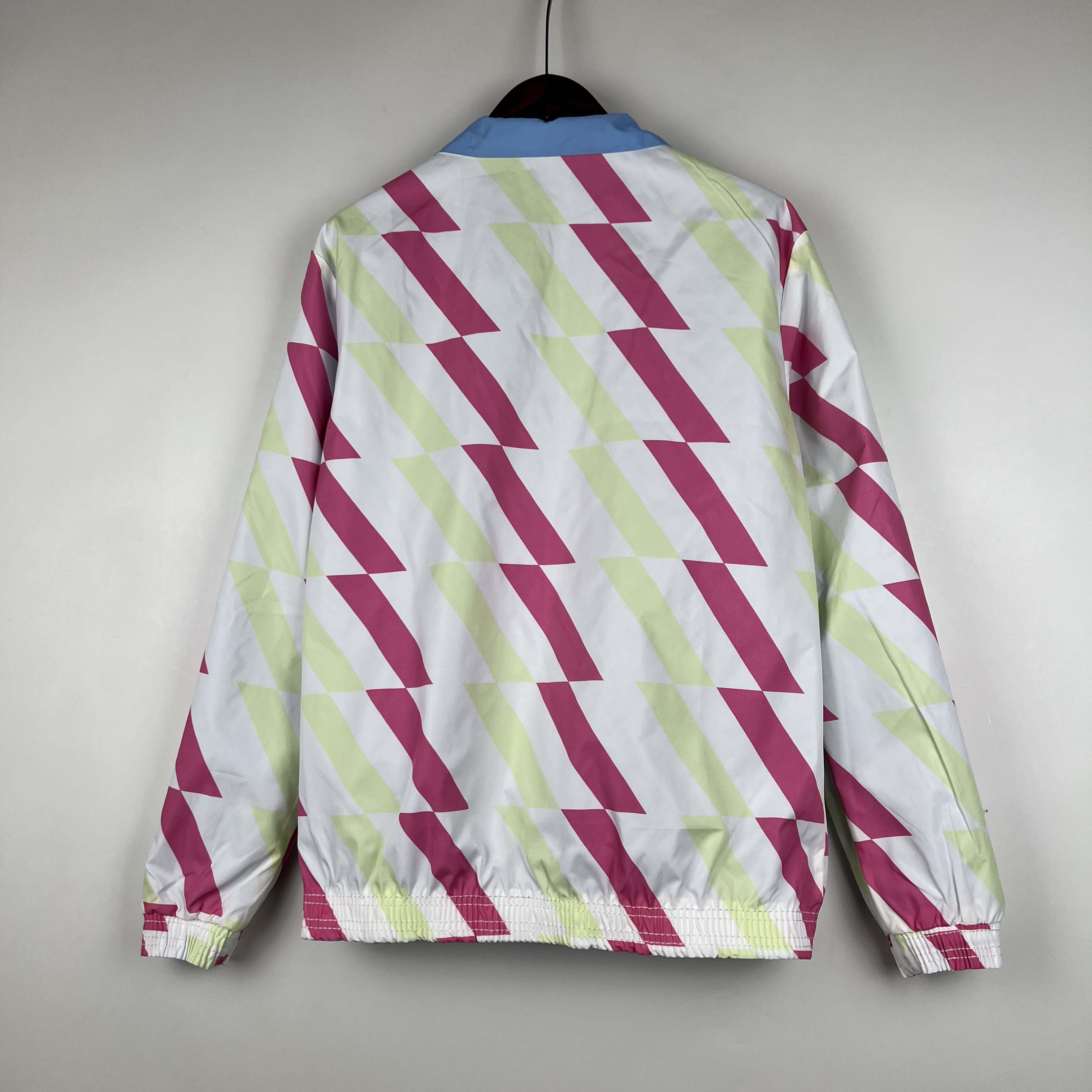 2023/2024 Manchester City Reversible Windbreaker Blue Soccer Jersey 1:1 Thai Quality:football jersey mysite: unitedjerseyfootball 邓江浪:football