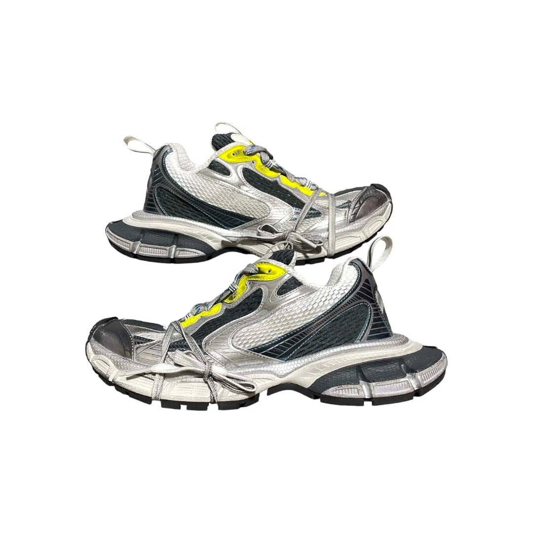 Balenciaga 3XL Sneaker in White Blue Yellow、mysite、Cacoeks