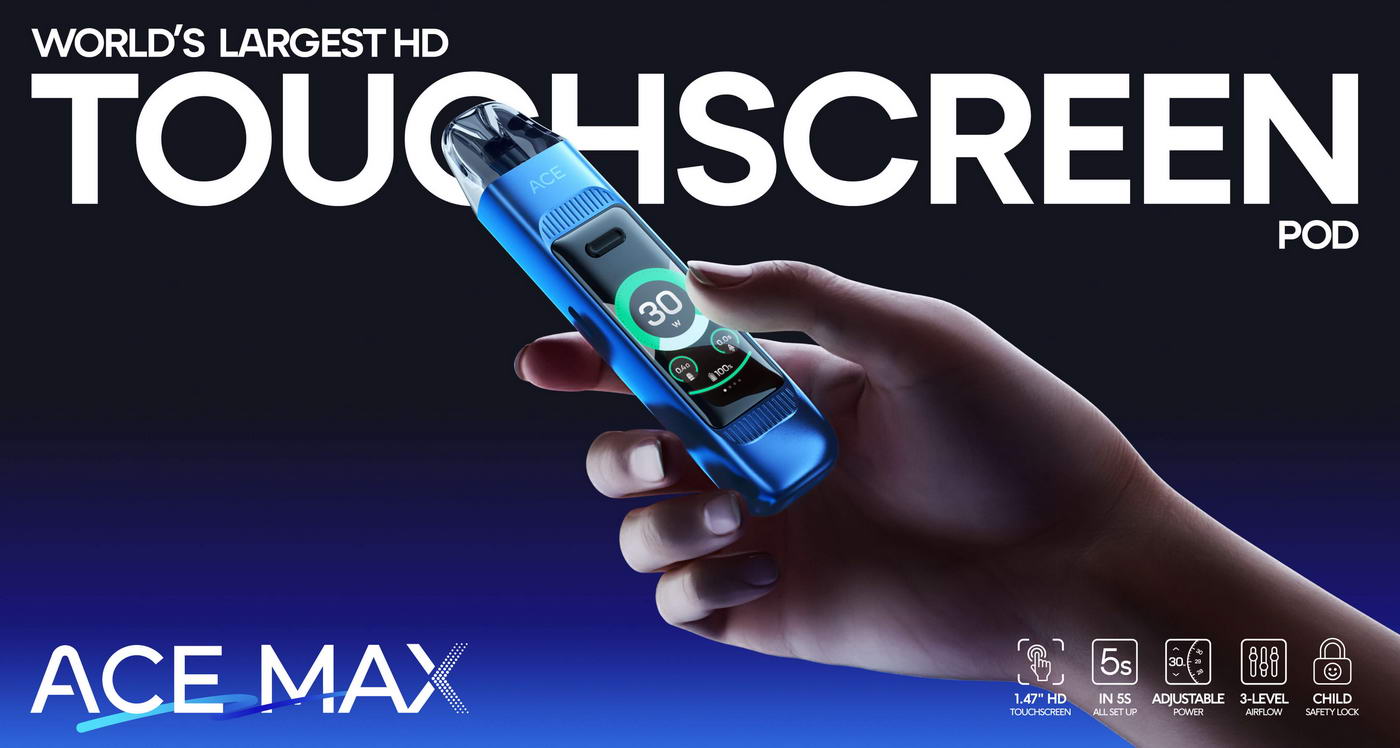 Vozol Ace Max Vape Kit | 30W HD Touchscreen