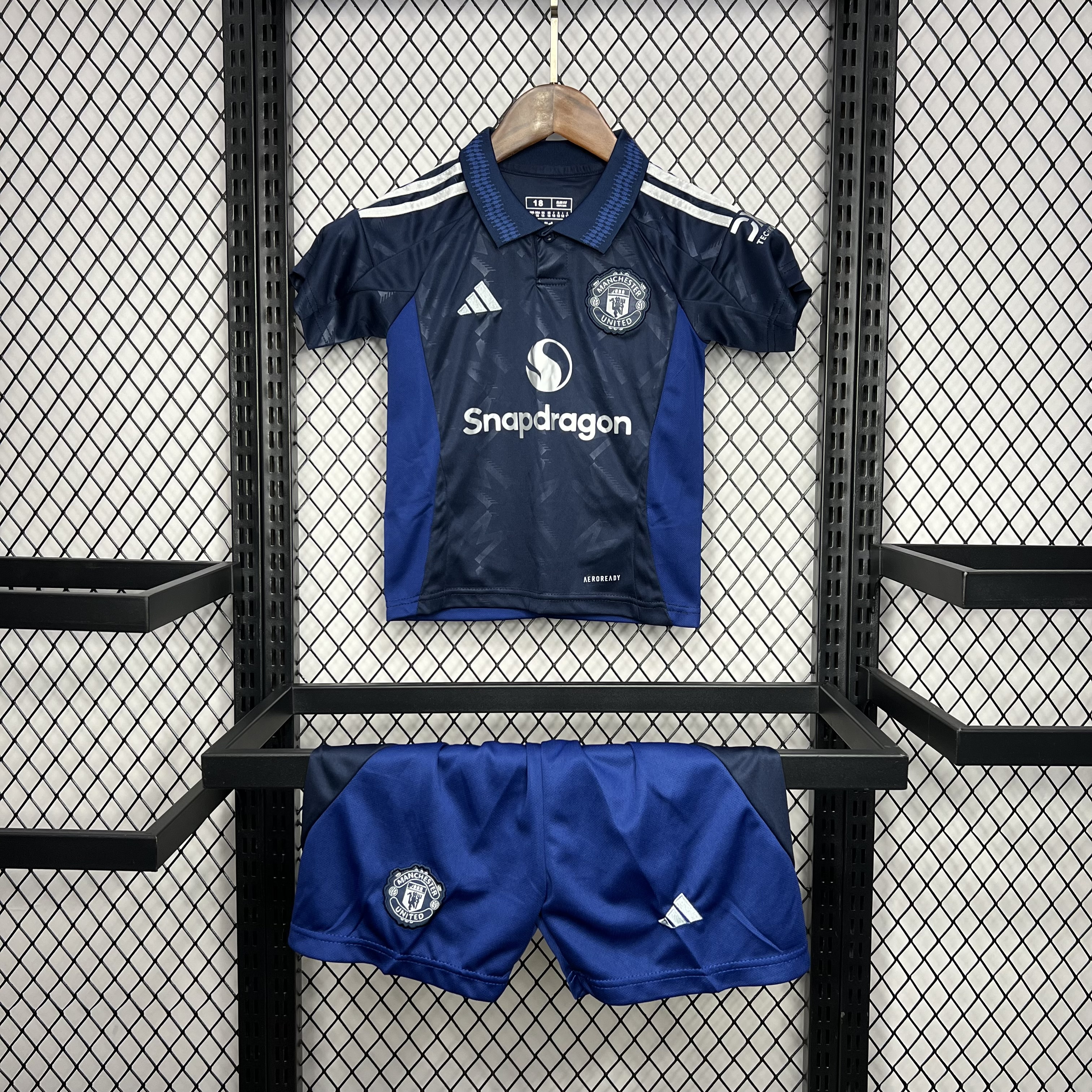 ManixJersey.com | Manchester United 24-25 Away Kids Kit -Customize Name, Number and Patch | Worldwide Shipping