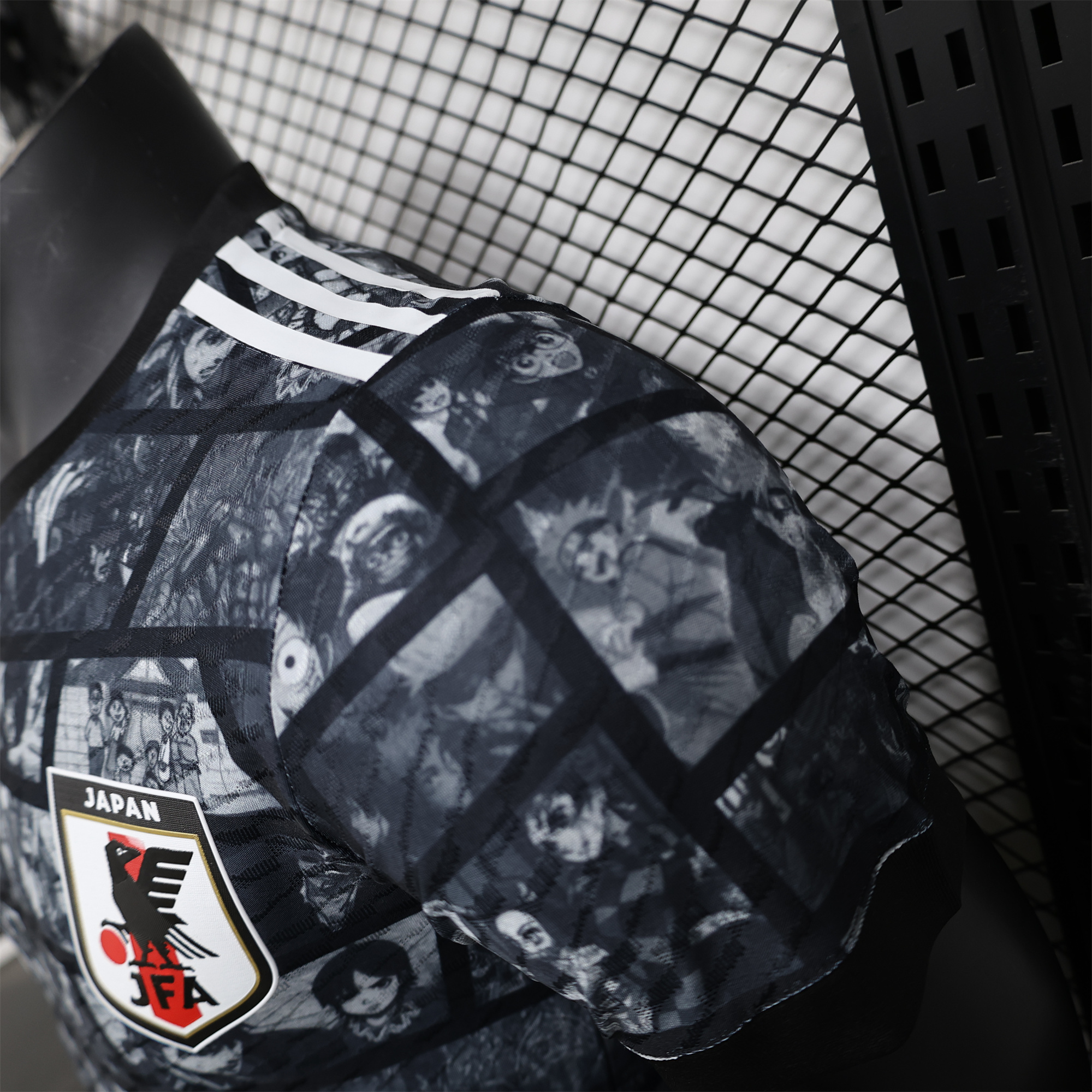 Higojerseys-Japan 2024 Black Doraemon Grid Jersey - Player Version