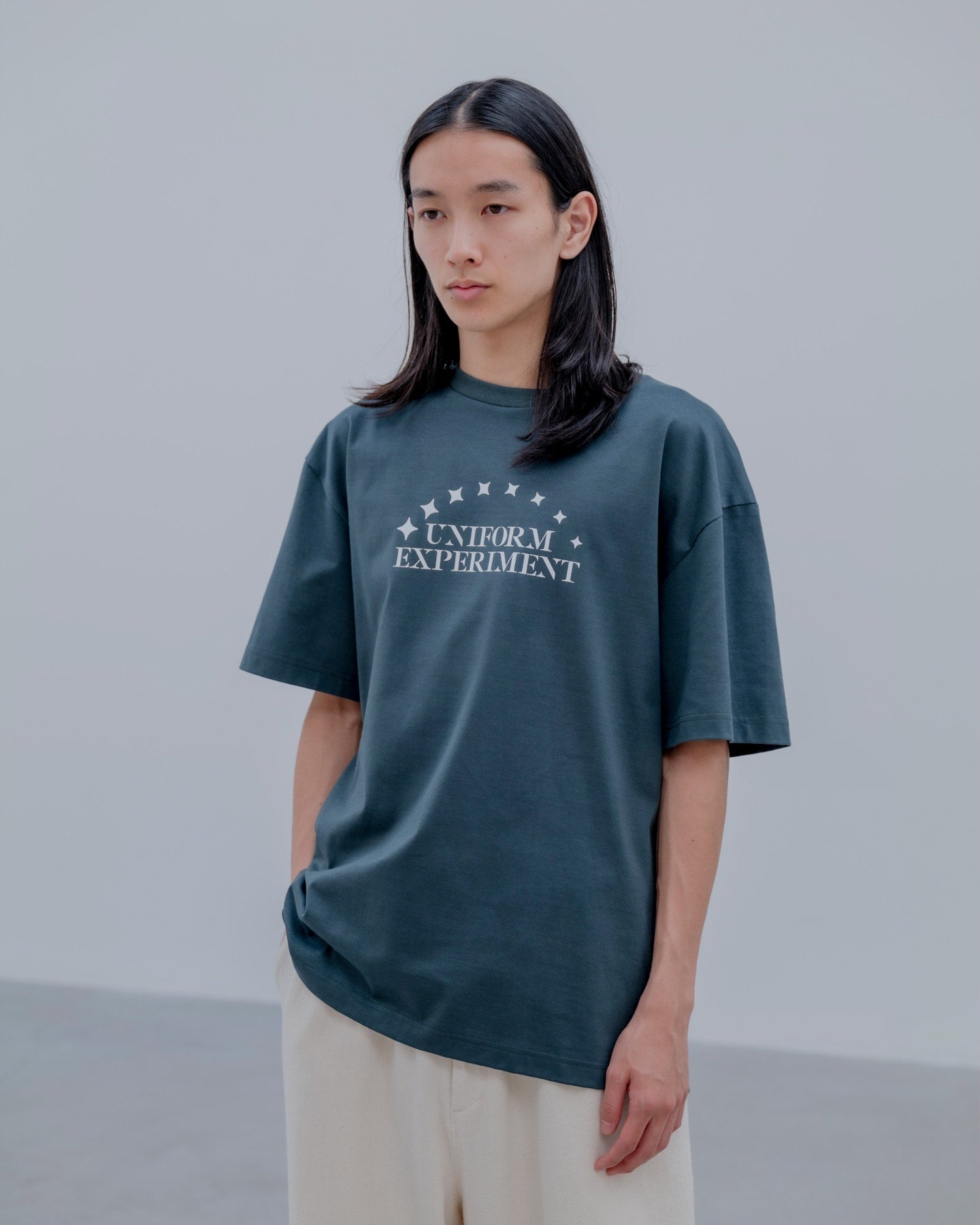 uniform experiment 25S/S STENCIL LOGO TEE  UE-250040 