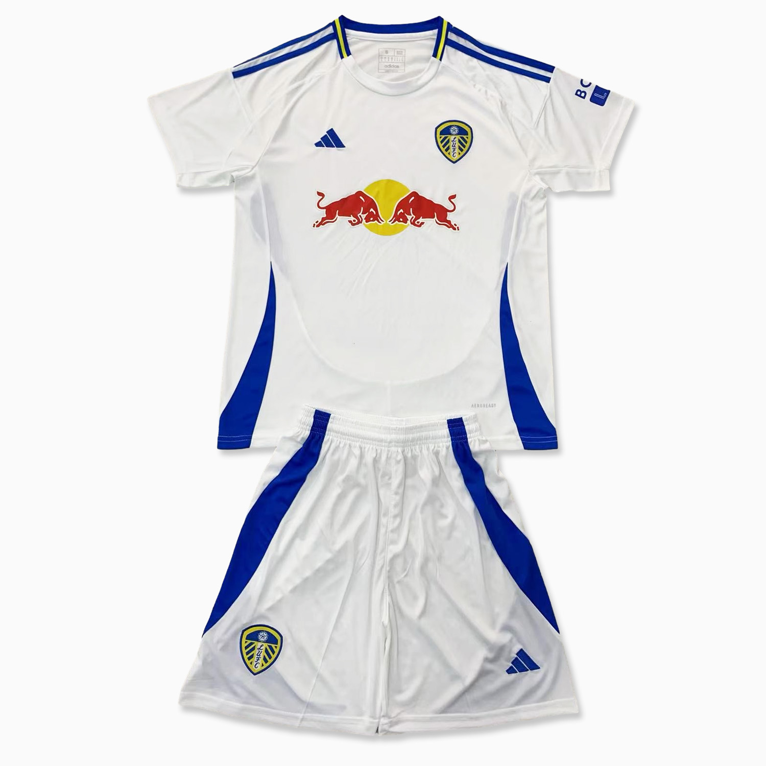 ManixJersey.com | Leeds United 24-25 Home Men's Adult Jersey Set - Fans Version -Customize Name, Number and Patch | Worldwide Shipping