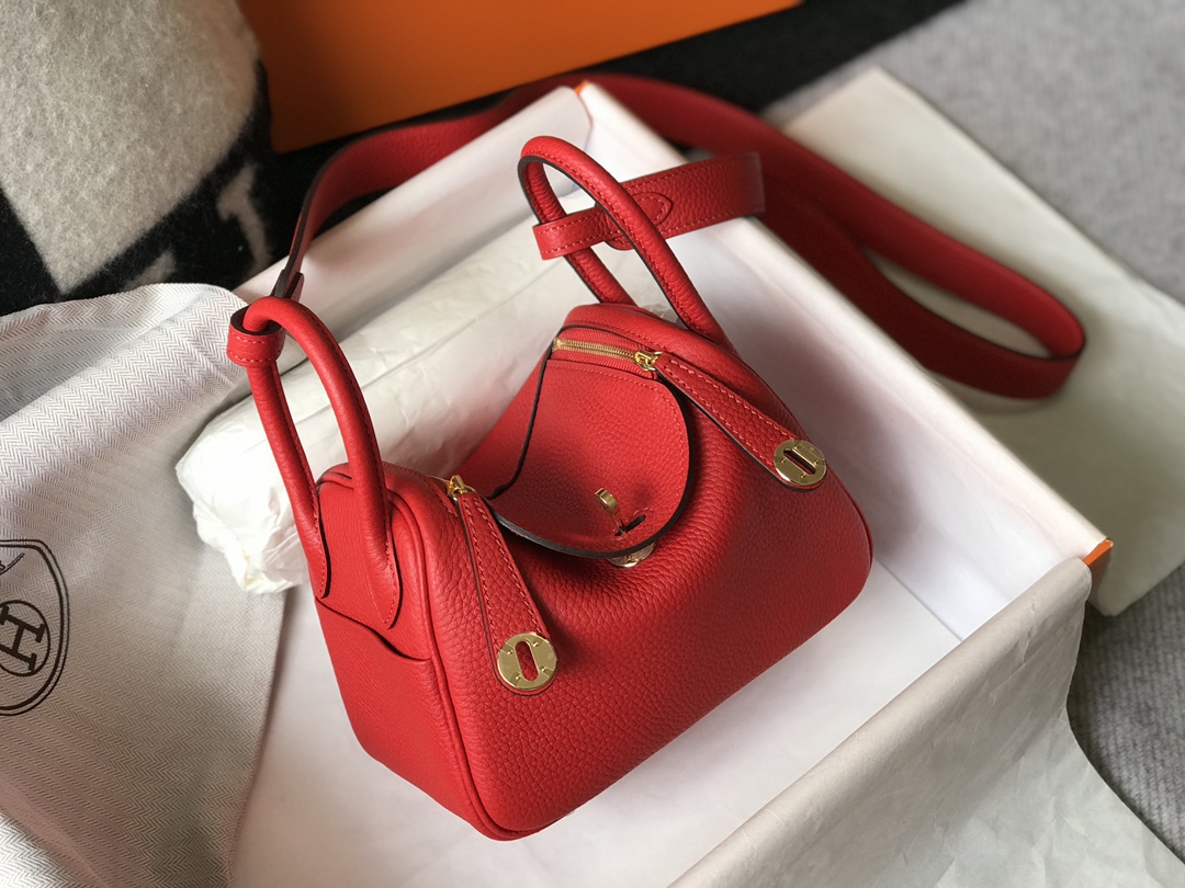 Original Copy Hermes Mini Lindy Leather Bags More Colors-2