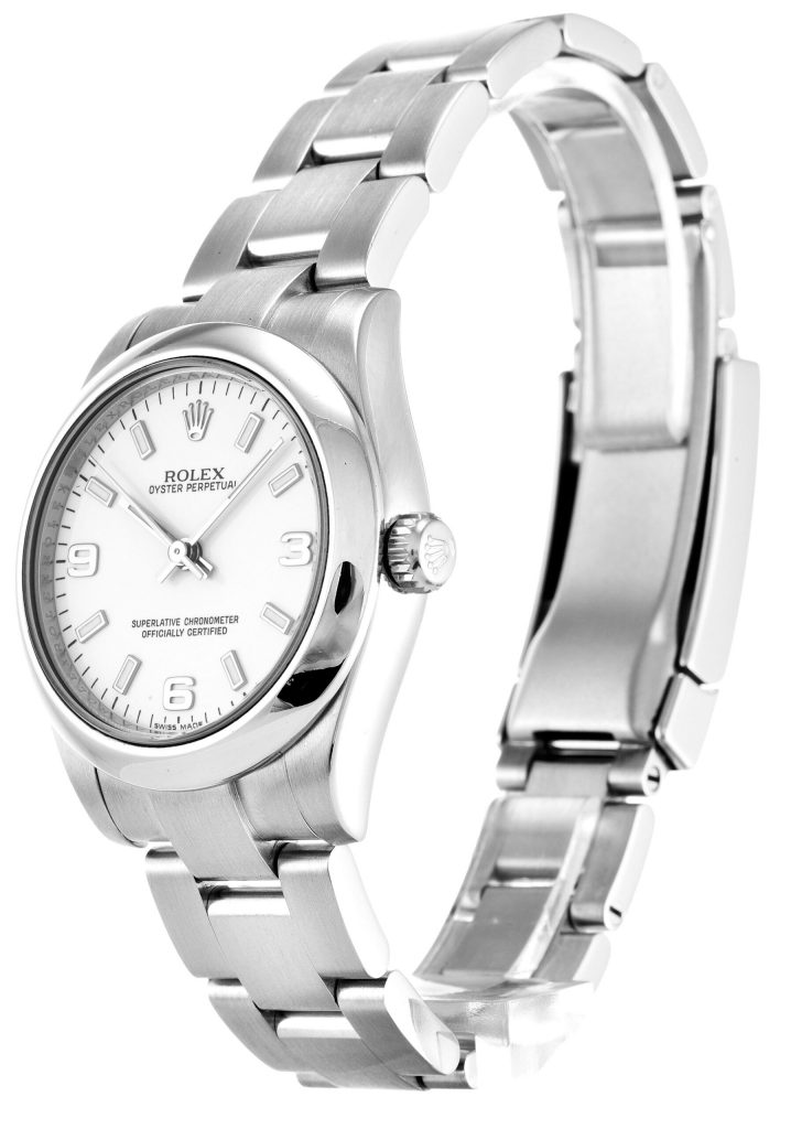 Replica Rolex Oyster Perpetual Lady 31mm White Dial 177200-2-fasswatch