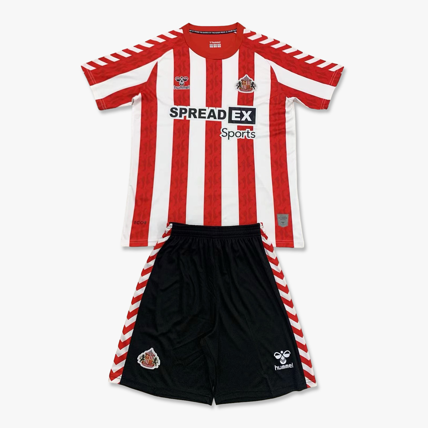 Higojerseys-Sunderland 24-25 Home Men's Adult Jersey Set - Fans Version