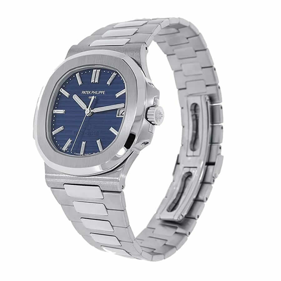 Patek Philippe Nautilus Platinum Blue Replica-fasswatch