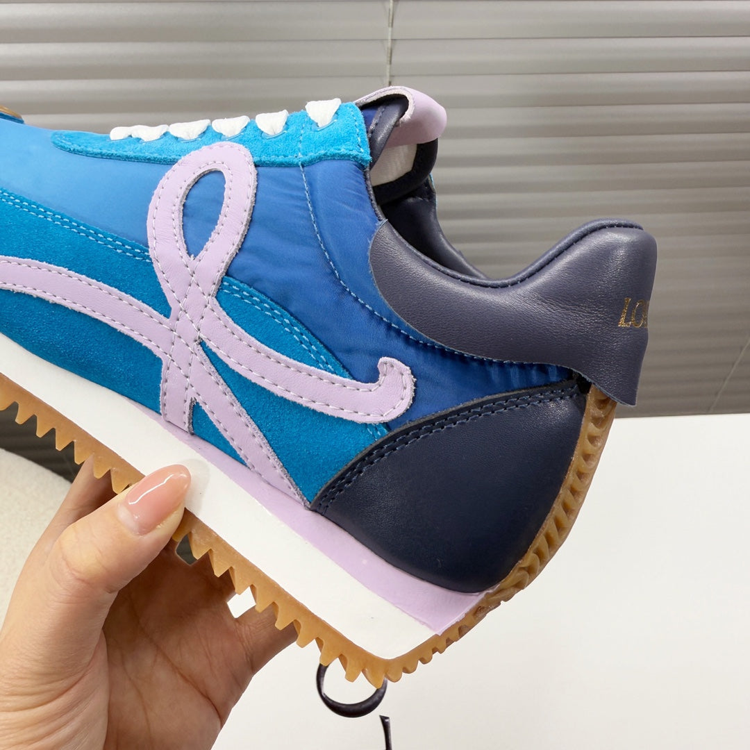 BALLET RUNNER 2.0 IN COBALT BLUE SUEDE AND LYCRA FABRIC、mysite、Cacoeks