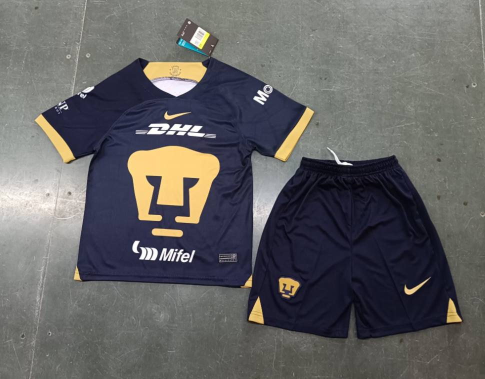 23/24 Pumas UNAM Away Football Jersey Kids Size Suit-mysite Custom Football Kit- Nextkits