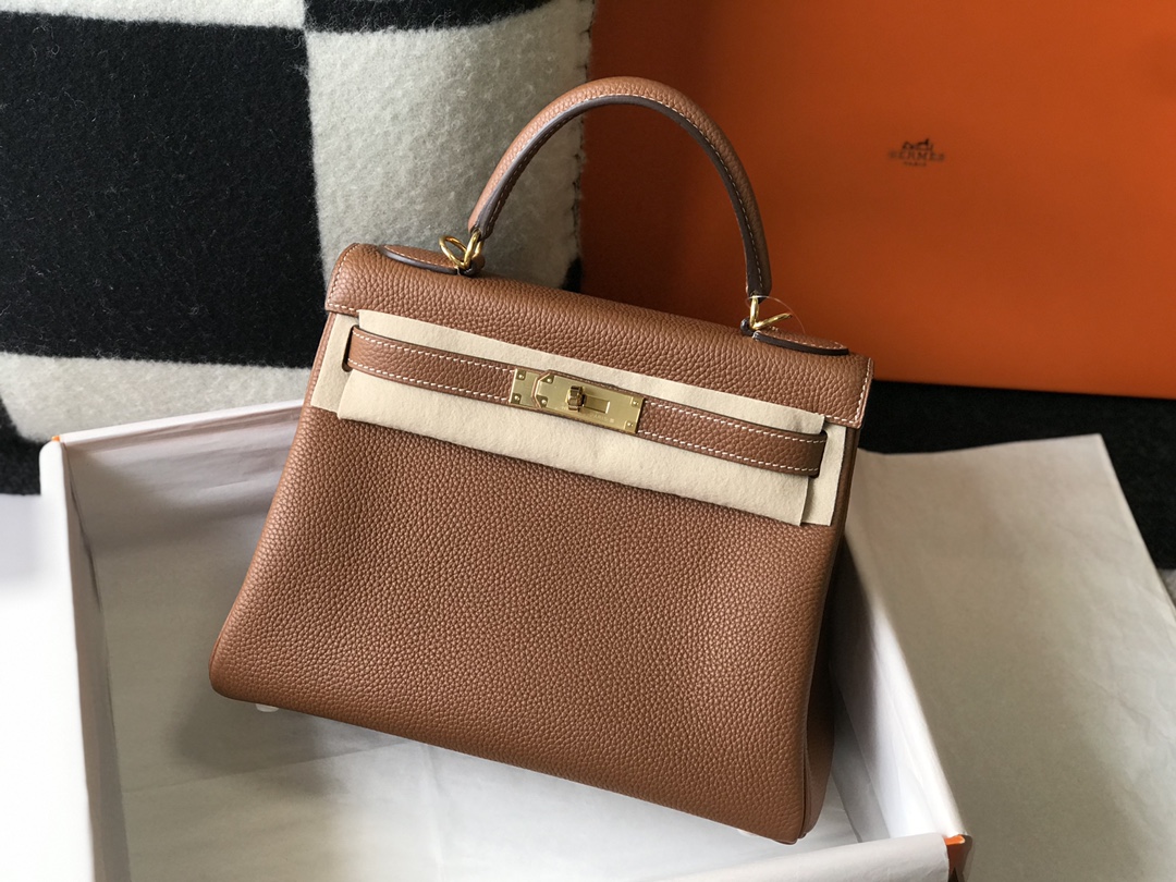 Original Copy Hermes Kelly Togo Leather Handbags More Colors-1