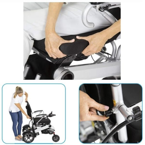 Vive Health Power Wheelchair Padded Dense Foam and Adjustable Seatback Height