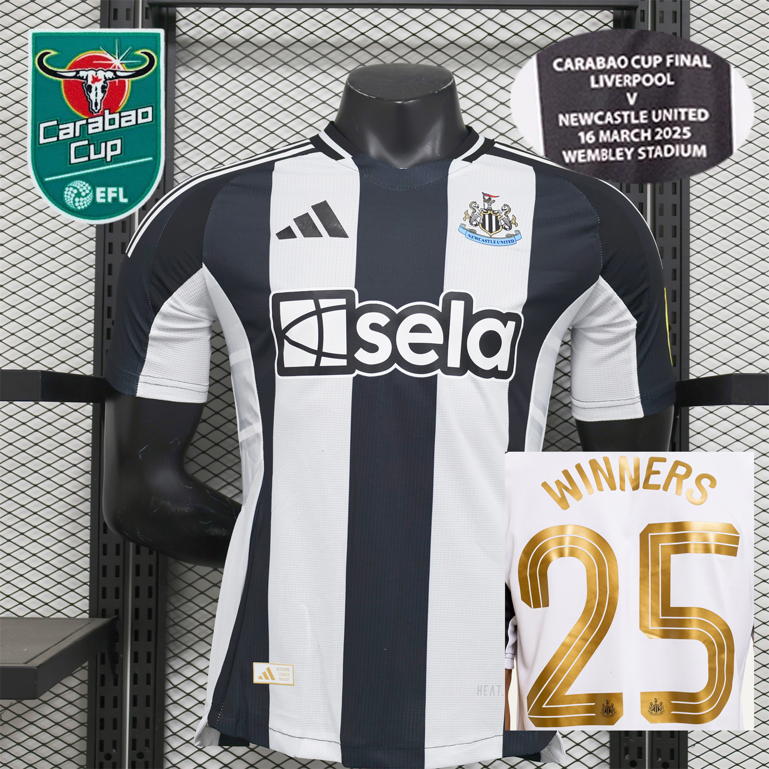 UltraTrikot-Newcastle United 2025 CARABAO CUP FINAL Home Jersey - Player Version