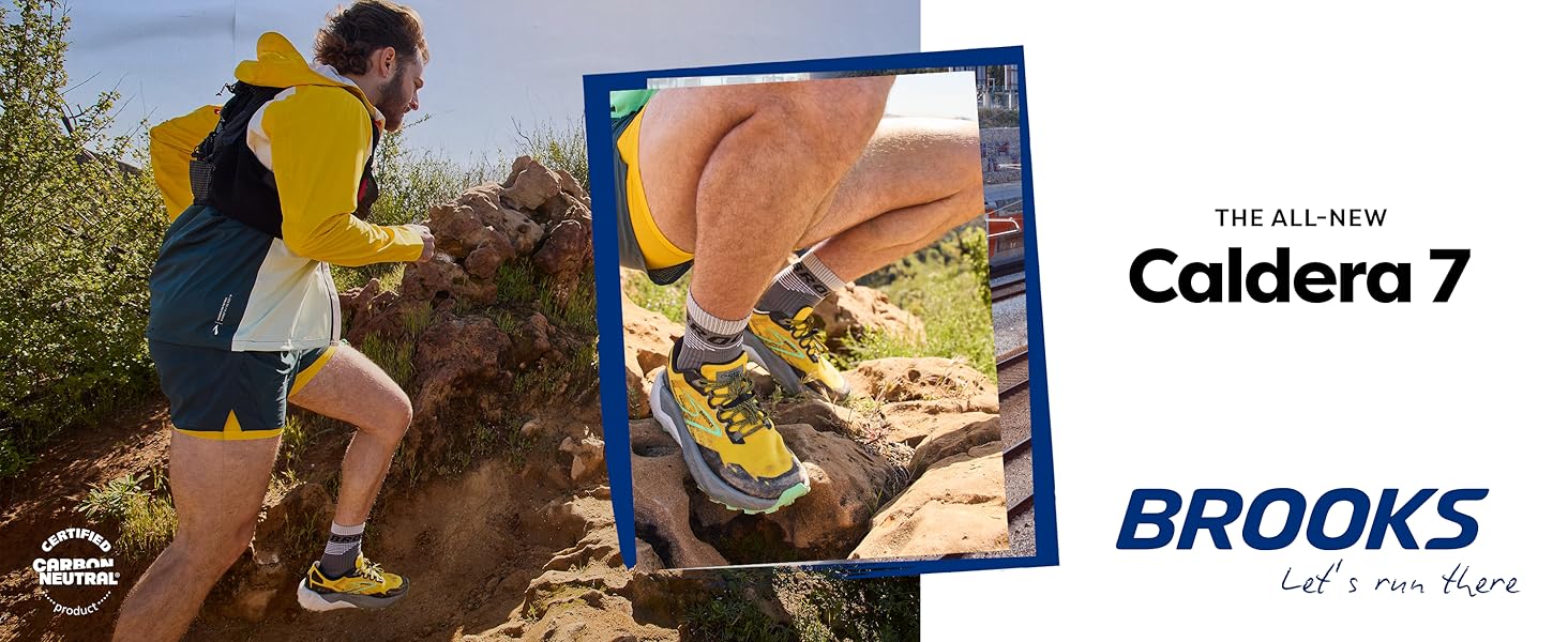 trail runner atop of some mountain rocks