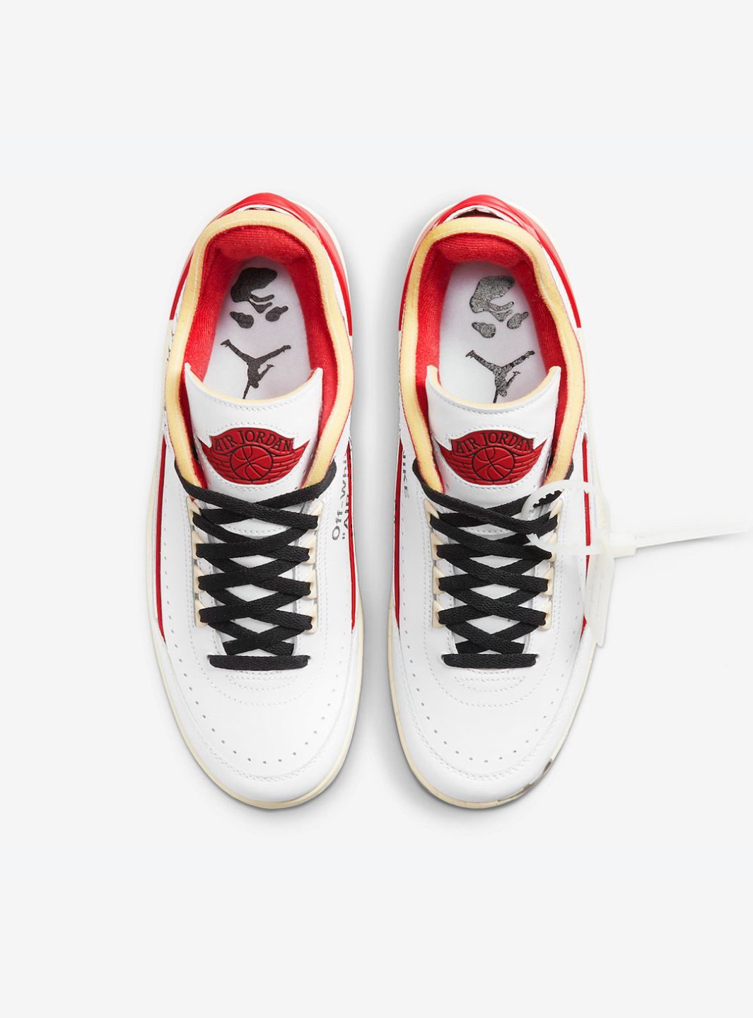 Air Jordan 2 Retro Low SP Off-White White Red、JORDAN、Cacoeks