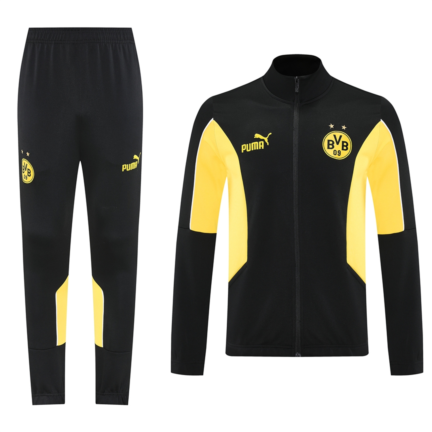UltraTrikot-Dortmund 25-26 Jacket Training Tracksuit - Black top & Black Pants