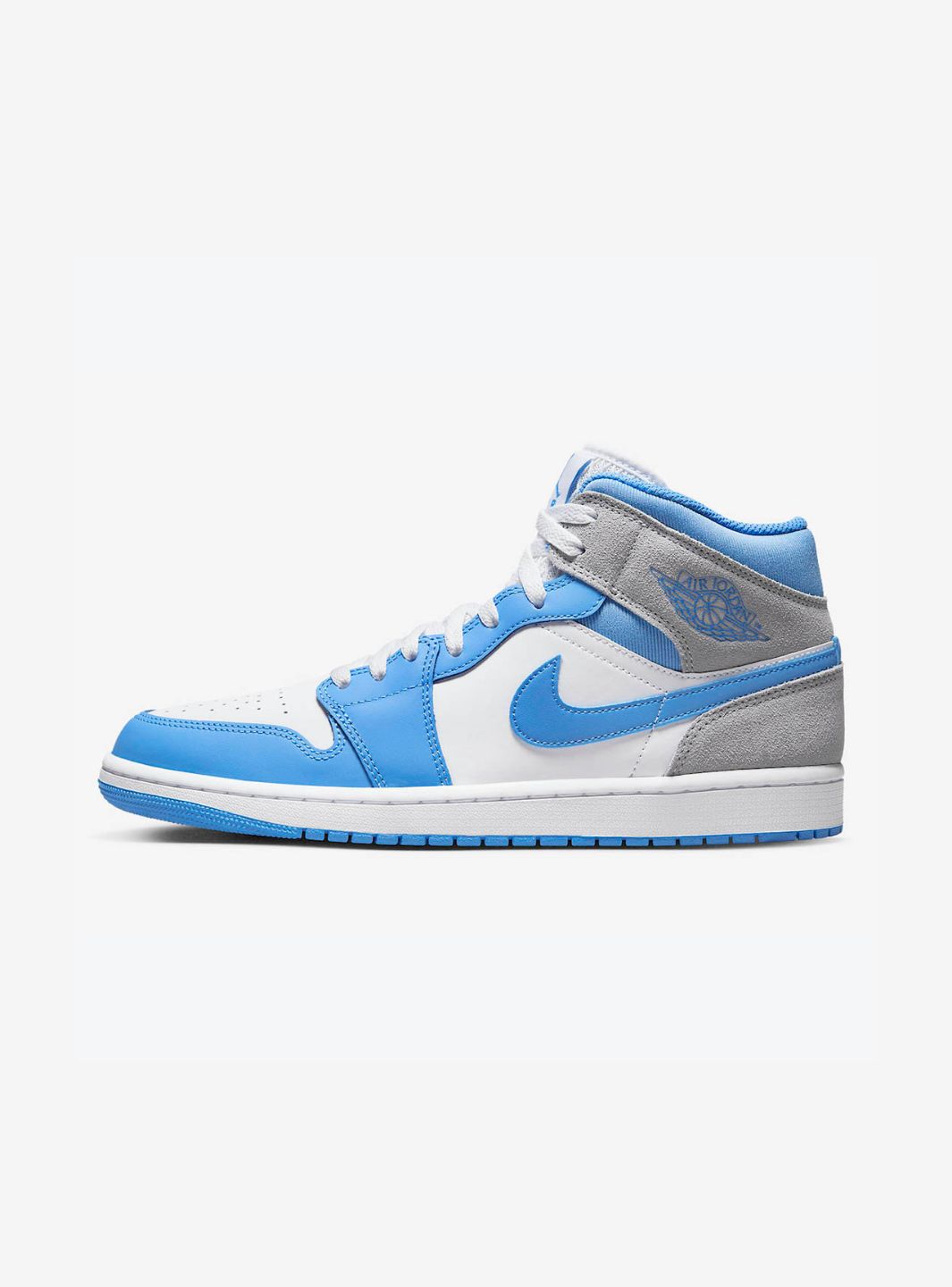 Air Jordan 1 Mid University Blue Grey、JORDAN、Cacoeks