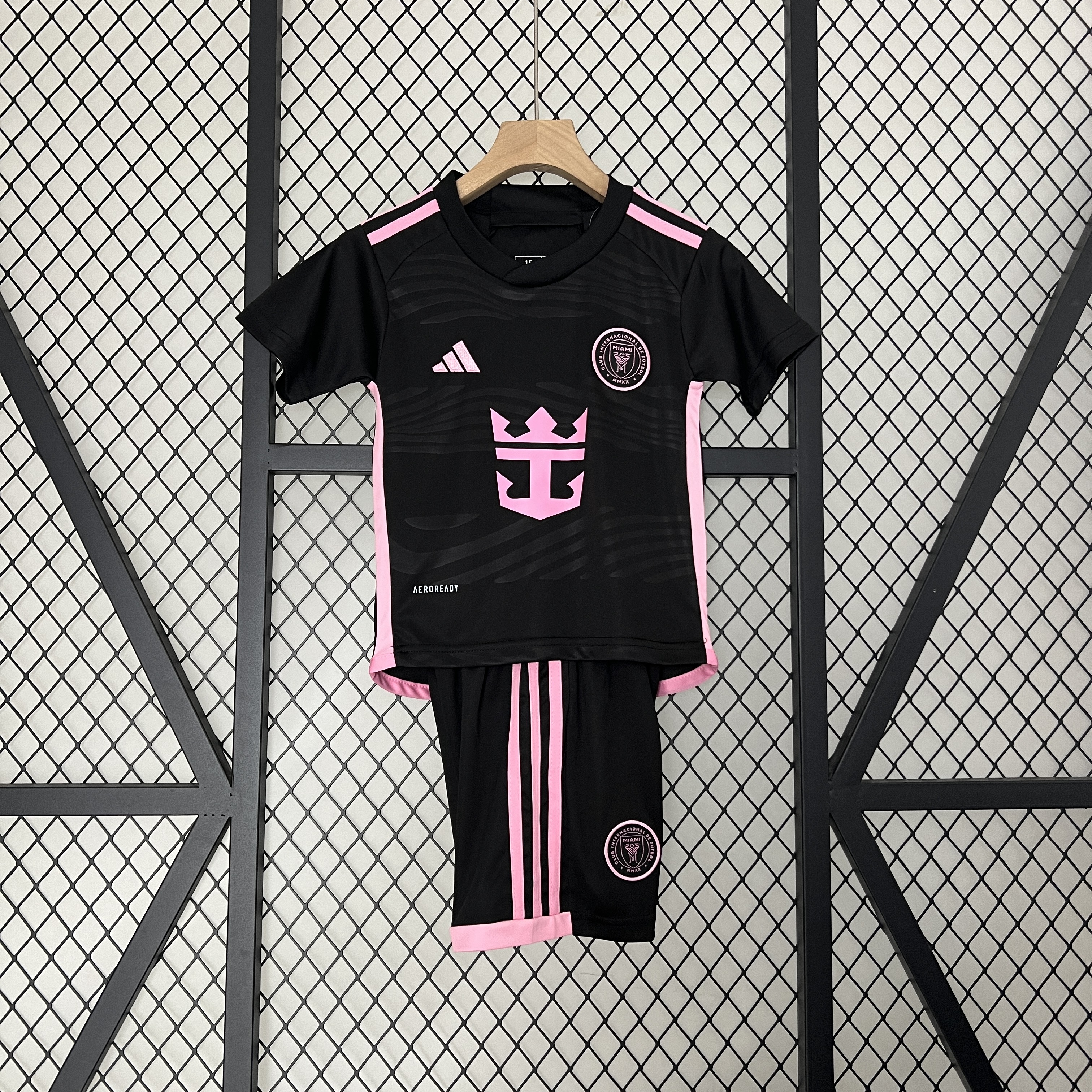 ManixJersey.com | Inter Miami 2024 Away Stadium Kids Kit -Customize Name, Number and Patch | Worldwide Shipping