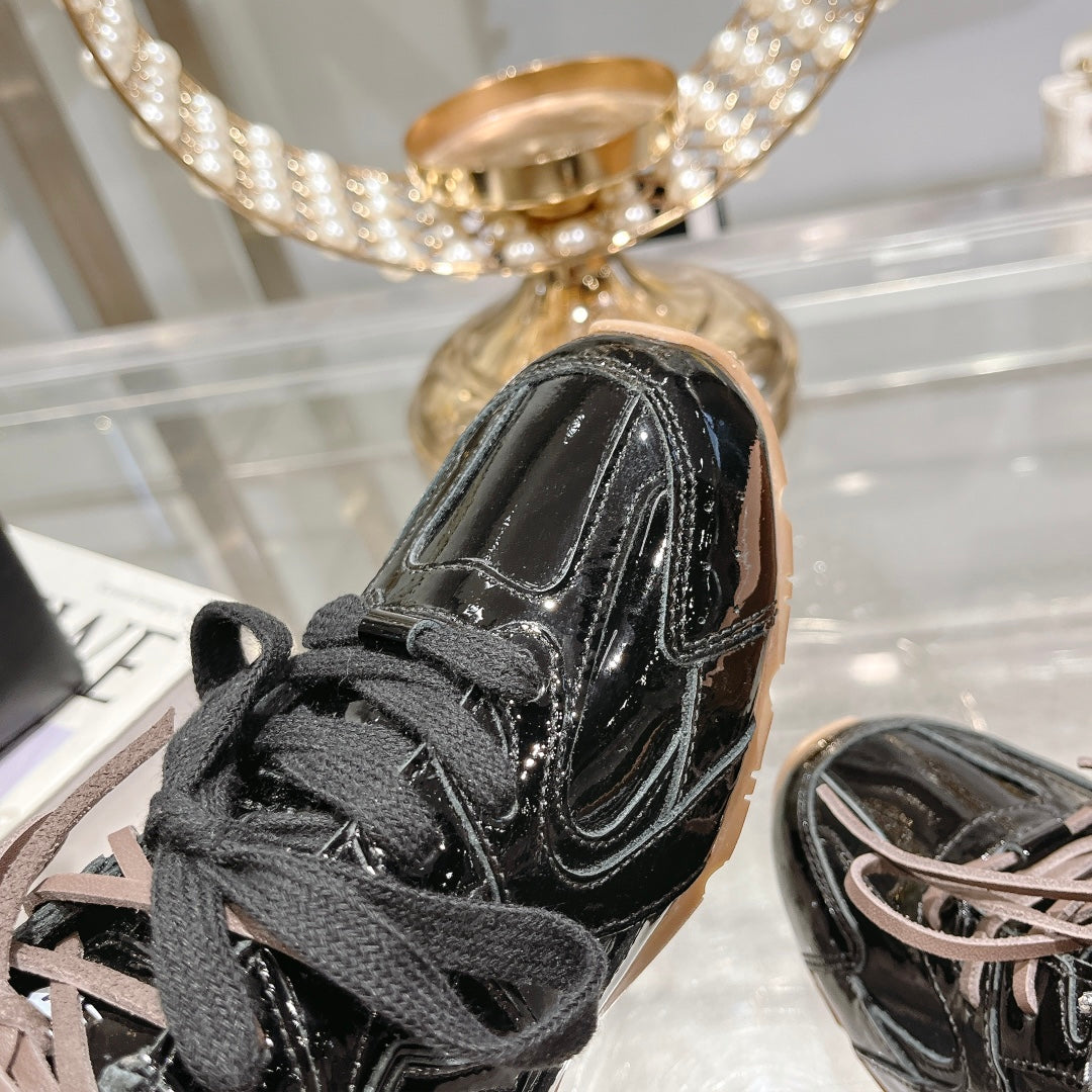 Glossy Black Sneakers NB Cowhide、mysite、Cacoeks