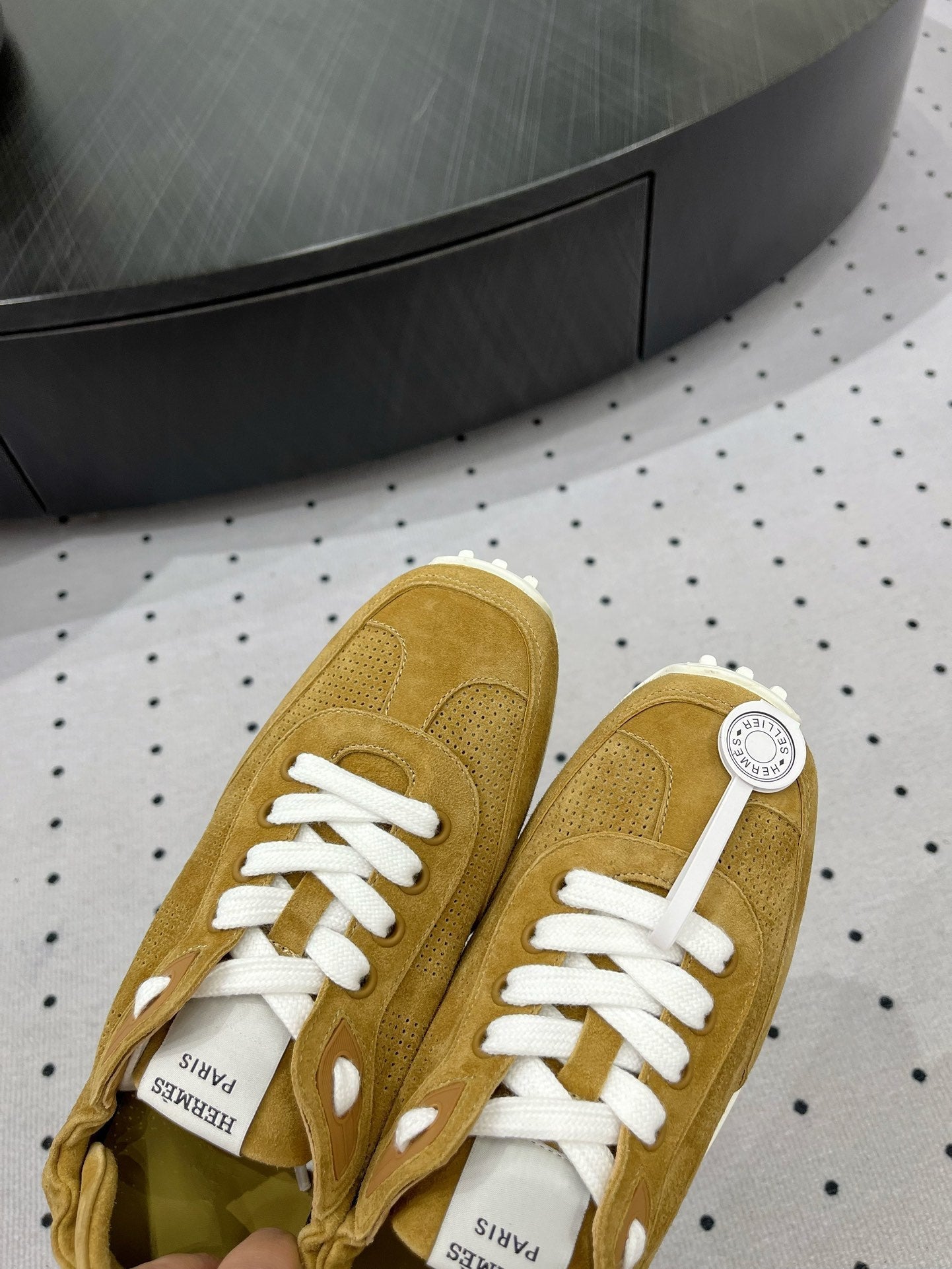 TRAIL SNEAKER IN DIJON YELLOW SUEDE、mysite、Cacoeks